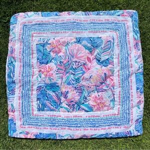 Lilly Pulitzer x Pottery Barn Teen Slathouse Soirée Euro Sham Set Tropical Flora